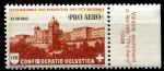 Швейцария 1943 г. • Mi# 422 • 1 fr. • надпечатка • "PRO AERO" • авиапочта • MNH OG XF+ ( кат.- € 6,5 )