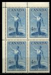 Канада 1947 г. • SC# 275 • 4 c. • 80 лет создания Канадской Конфедерации • кв.блок • MNH OG XF+