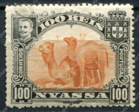 Ньяса • 1901 г. • SC# 35 • 100 r. • осн. выпуск • верблюды • MHH OG VF* ( кат. - $2 )