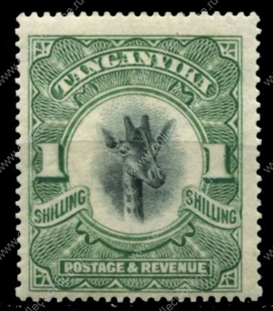 Танганьика 1922-1924 гг. • Gb# 83 • 1 sh. • осн. выпуск • жираф • MH OG VF+ ( кат. - £16 )