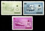 Гана 1958 г. • Gb# 182-4 • 2½ d. - 5 sh. • Создание афроамериканской судоходной компании(Black Star) • полн.серия • MH OG VF