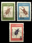 Албания 1963 г. • Mi# 735-7 • 0.5 - 8 L. • жуки ( 3 марки ) • MNH OG F-VF ( кат.- € 12 )