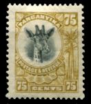 Танганьика 1922-1924 гг. • Gb# 82 • 75 c. • осн. выпуск • жираф • MNH! OG XF ( кат. - £6 )