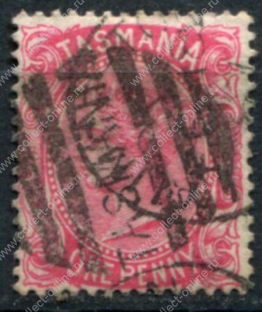 Австралия • Тасмания 1878 г. • Gb# 156a • 1 d. • Королева Виктория • стандарт • Used VF