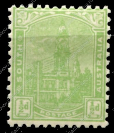 Южная Австралия 1905-1911 гг. • GB# 293a • ½ d. • Почтовый офис (Аделаида) • стандарт • MH OG VF ( кат. - £8 )