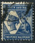 Южная Австралия 1905-1911 гг. • GB# 296 • 2½ d. • Королева Виктория • стандарт • Used VF ( кат. - £11)