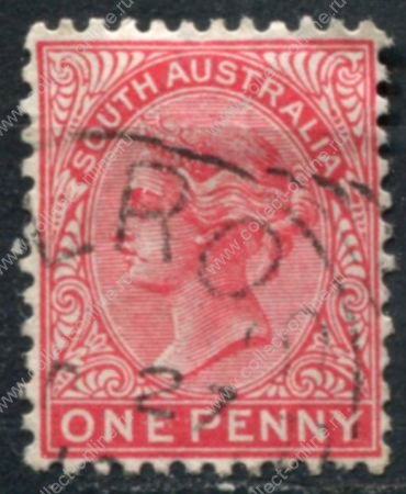 Южная Австралия 1905-1911 гг. • GB# 294 • 1 d. • Королева Виктория • стандарт • Used VF