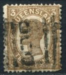 Квинсленд 1907-1911 гг. • Gb# 291 • 3 d. • Королева Виктория • стандарт • Used VF ( кат. - £3 )