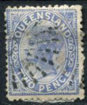 Квинсленд 1890-1894 гг. • GB# 188 • 2 d. • Королева Виктория • стандарт • Used VF