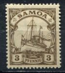 Самоа 1915-1919 гг. • Mi# 20 • 3 pf. • Императорская яхта "Гогенцоллерн" • MH OG VF