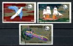Камбоджа 1974 г. • Mi# 400-402 • 10 - 700 Rl. • 100 летие Всемирного Почтового Союза(UPU) • полн. серия • Used(ФГ) OG VF ( кат. - €10 )
