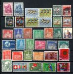 Швейцария XX век • набор 34 разные, старинные марки • Used F-VF