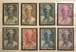 Бельгия 1935 г. • Mi# 407-414 • Королева Астрид (траурный выпуск) • полн. серия • MH OG/Used VF