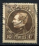 Бельгия 1929 г. • Mi# 262 • 10 fr. • король Альберт • стандарт • Used VF ( кат. - €5 )