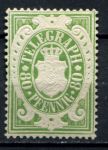 Бавария 1876 • Mi# TM 20 • 80 pf. • телеграфная • MNG VF