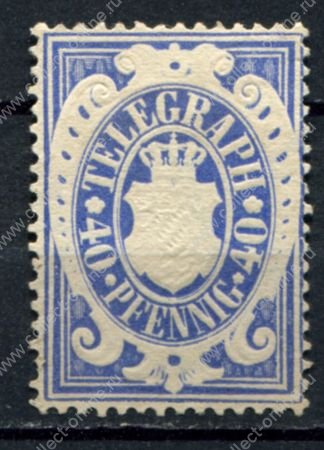 Бавария 1876 • Mi# TM 19 • 40 pf. • телеграфная • MNG VF