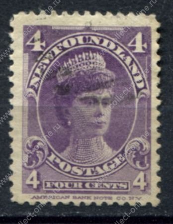 Ньюфаундленд 1897-1918 гг. • Gb# 89 • 4 c. • основной выпуск • королева Мария • Used VF ( кат.- £ 12 )