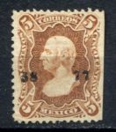 Мексика 1877 г. • Sc# 106 • 5 c. • Мигель Идальго • стандарт • MNG VG