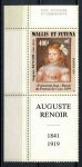 Уоллис и Футуна 1991 г. • Mi# 597 • 400 fr. • Живопись, художники, Ренуар • MNH OG XF+ ( кат. - €12 )