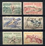 Франция 1953 г. • Iv# 960-965 • 20 - 75 fr. • Олимпийские Игры, Хельсинки • полн. серия • Used VF ( кат. - €15 )
