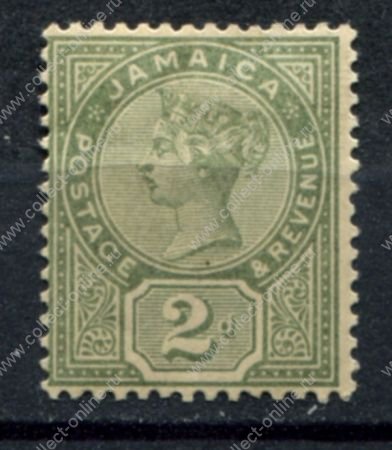 Ямайка 1889-1891 гг. • Gb# 28 • 2 d. • королева Виктория • стандарт • MH OG VF ( кат. - £45 )