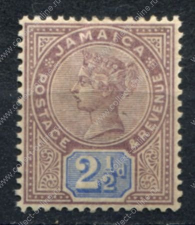 Ямайка 1889-1891 гг. • Gb# 29 • 2½ d. • королева Виктория • стандарт • MH OG VF ( кат. - £10 )