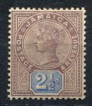 Ямайка 1889-1891 гг. • Gb# 29 • 2½ d. • королева Виктория • стандарт • MH OG VF ( кат. - £10 )