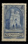 Франция 1938 г. • Iv# 399 • 65+35 c. • Кафедральный собор Реймса • MNH OG VF (кат. - €20 )