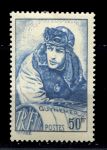 Франция 1940 г. • Iv# 474 • 50 fr. • знаменитые летчики, Жорж Гинемер • MH OG VF ( кат. - €10 )
