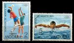 Испанская Андорра 1972 г. • Mi# 76-77 • Олимпийские Игры, Мюнхен • полн. серия • MNH OG VF