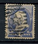 США 1887 г. • Sc# 212 • 1 c. • Бенджамин Франклин • Used VF+