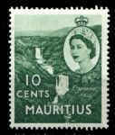 Маврикий 1953-1958 гг. • Gb# 297 • 10 c. • осн. выпуск • водопад • MNH OG VF