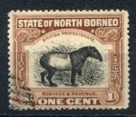 Северное Борнео 1909-1923 гг. • Gb# 159 • 1 c. • осн. выпуск • малайский тапир • Used VF