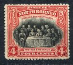 Северное Борнео 1909-1923 гг. • Gb# 164b • 4 c. • заседание Высшего совета • перф. 14.5 • Used VF 