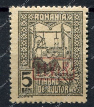 Германия • оккупация Румынии 1918 г. • Mi# 5a • 5 b. • серая бум. • доплатный выпуск • для оккупированных территорий • MNH OG VF ( кат. - €7 )