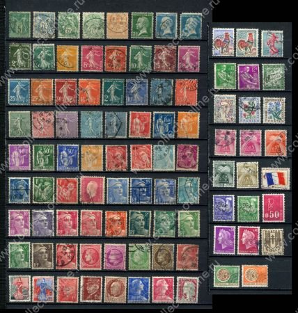 Франция 1877-197x гг. • лот 95 разных, старинных марок (стандарты) • Used F-VF