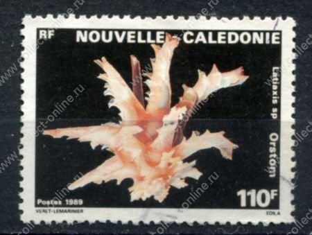 Новая Каледония 1989 г. • Mi# 851 • 110 fr. • морская фауна • кораллы • Used VF