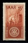 Саар 1955 г. • Mi# 358 • Ротари интернешнл • MNH OG VF