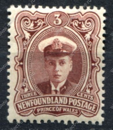 Ньюфаундленд 1911 г. • Gb# 119 • 3 c. • Коронация Георга V • принц Уэльсский • MH OG VF ( кат.- £30 )