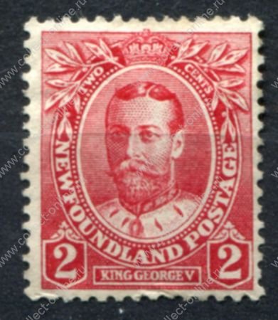 Ньюфаундленд 1911 г. • Gb# 118 • 2 c. • Коронация Георга V • Георг V • MH OG VF ( кат.- £12 )