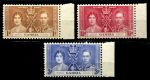 Гамбия 1937 г. • Gb# 147-9 • 1 - 3 d. • Коронация Георга VI • полн. серия • MNH OG XF+