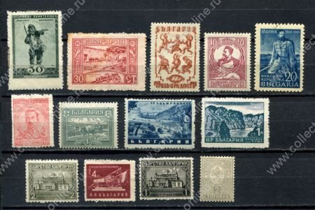 Болгария • подборка 13 старинных, чистых * марок • MH OG F-VF