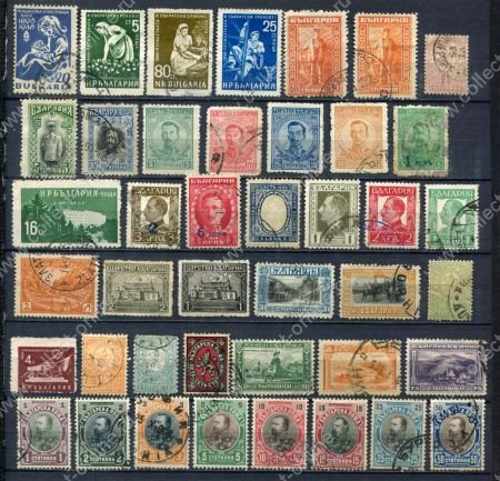 Болгария • XX век • подборка 40+ разных, старинных марок • Used F-VF