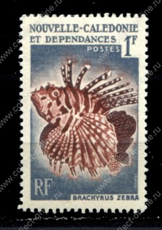 Новая Каледония 1959 г. • Mi# 364 • 0.50 fr. • рыбы • MNH OG VF