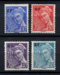 Франция 1944 г. • Iv# 657-660 • надпечатка "PF" • стандарт • полн. серия • MNH OG VF