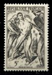 Франция 1947 г. • Iv# 790 • 5 fr. • Движение сопротивления • MNH OG VF