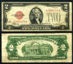 США 1928 г. • P# 378d D • 2 доллара • Джефферсон • F