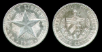 Куба 1916 г. • KM# 13.2 • 20 сентаво • звезда и герб • (серебро) • регулярный выпуск • AU+ ( кат. - $50- )