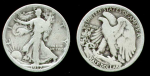 США 1917 г. • KM# 142 • полдоллара • (серебро) • "Шагающая Свобода" • регулярный выпуск • F-