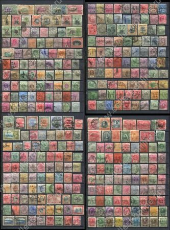 Британские колонии • Коллекция ранних выпусков(Виктория,Эдуард, Георг V) 340+ марок • Used F-VF
